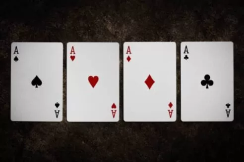 cartas de una baraja de poker - fiebre de casino