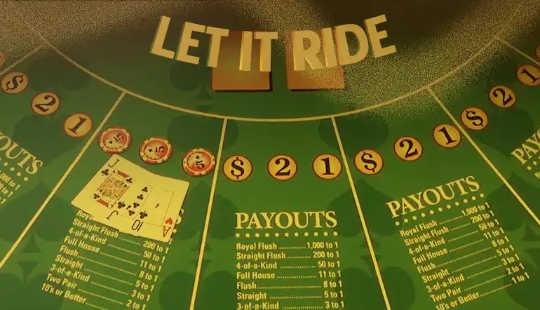 Mesa de Let it Ride Casino