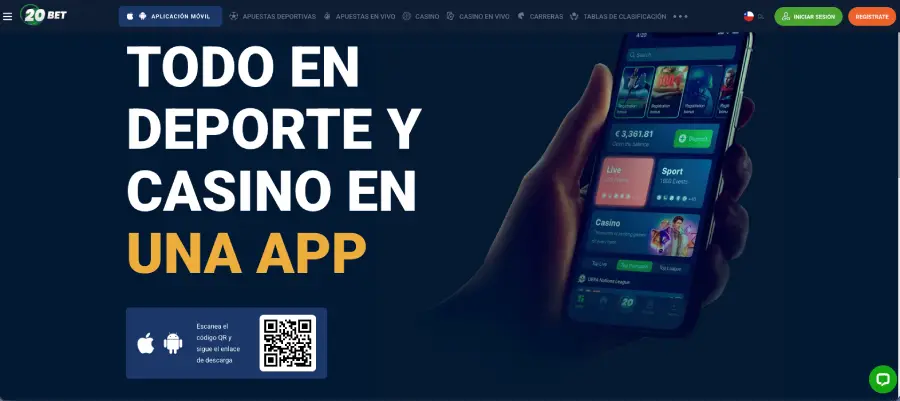 En 20Bet Casino puedes descargar la app desde su sitio web. 
