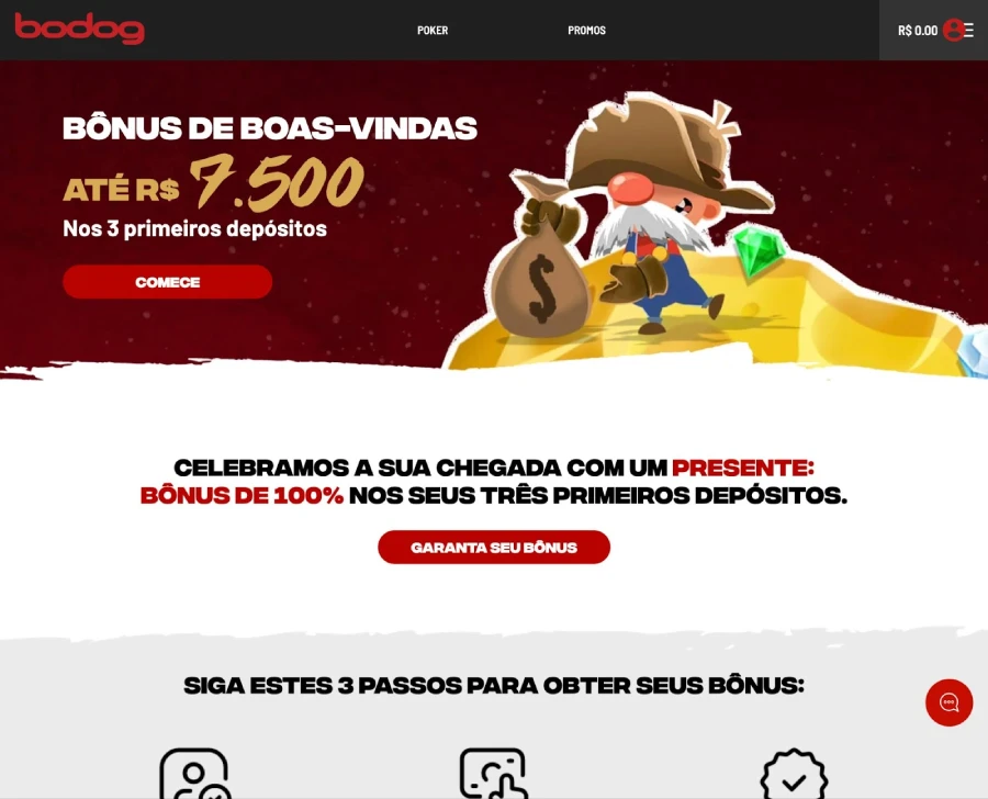 Oferta para nuevos jugadores en Bodog.