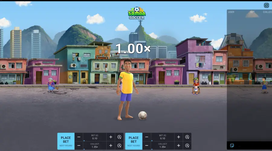 Samba Soccer, uno de los minijuegos disponibles en LeoVegas.