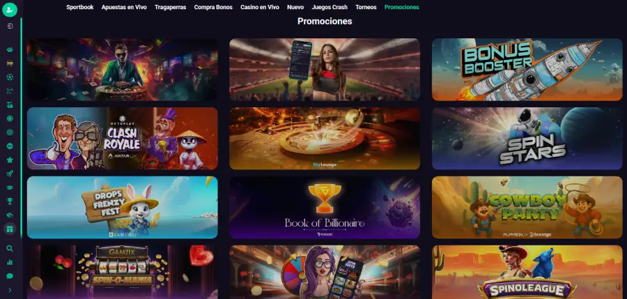 Las promociones de Hiperwin incluyen torneos, eventos, bonos de fin de semana y más.