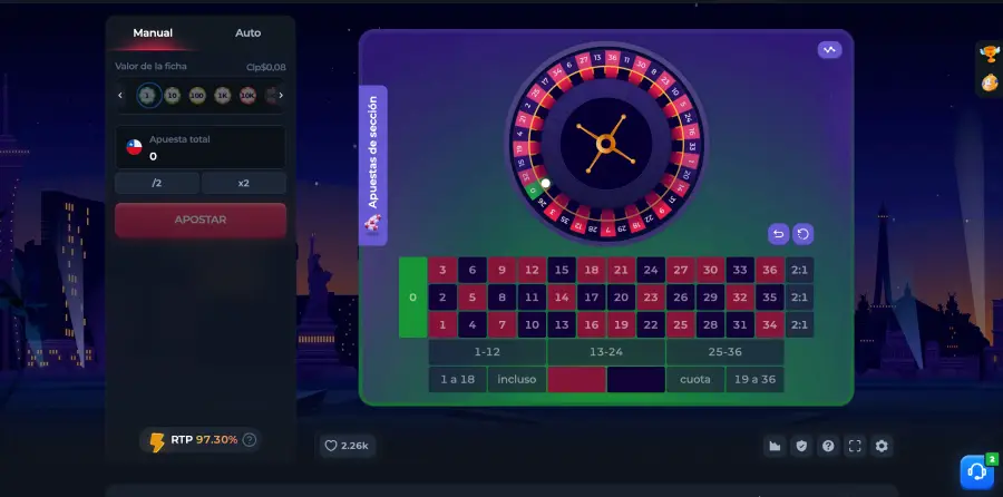La imagen muestra una ruleta RNG original de Betfury. 