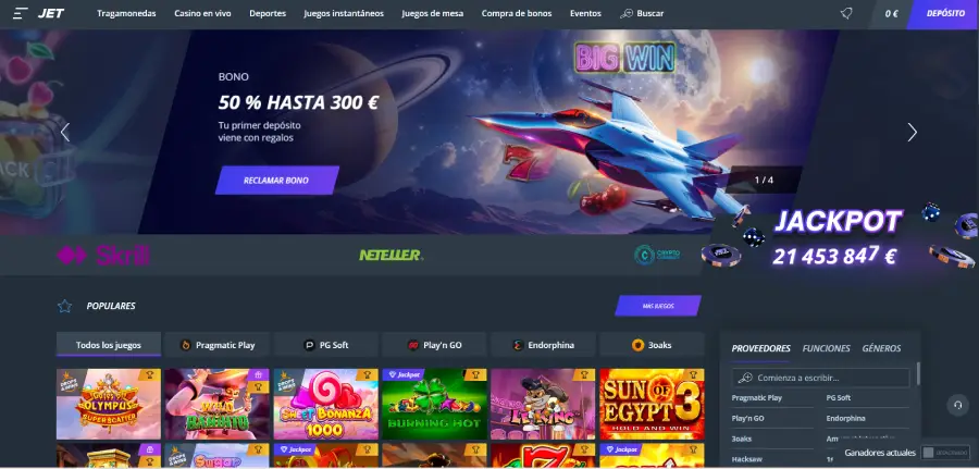 El bono de bienvenida de Jet Casino ofrece poco y exige mucho.