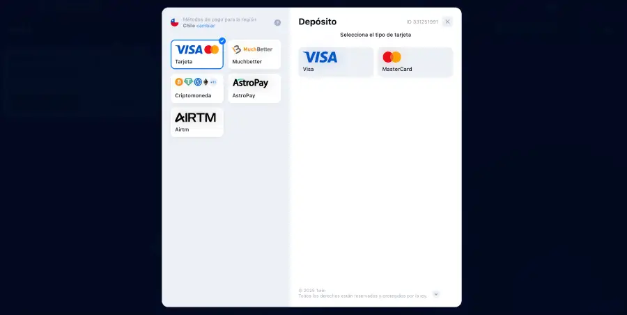 1Win ofrece métodos de pago híbridos.