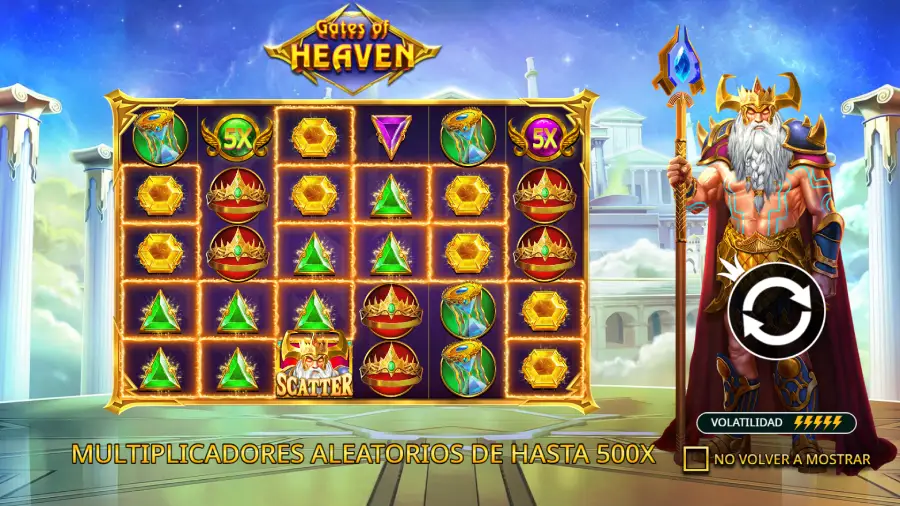 ”Gates of Heaven” de Pragmatic Play es una de las tragamonedas exclusivas de Stake.