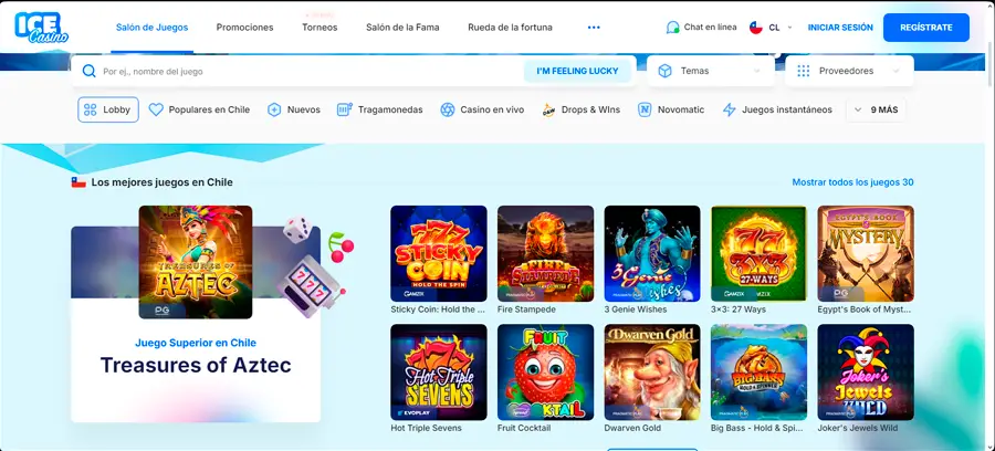 Ice Casino brinda una experiencia de usuario intuitiva y fácil de navegar.