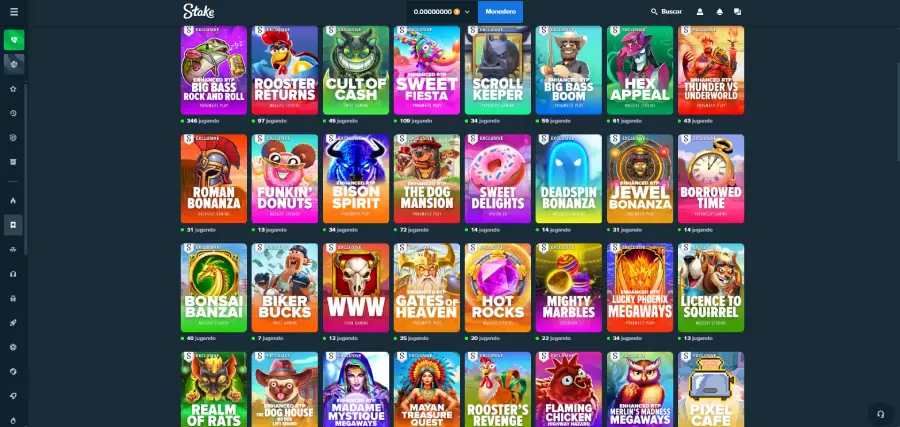 Los juegos exclusivos de Stake tienen títulos tan llamativos como divertidos.