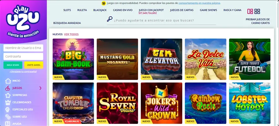 El casino en directo de PlayUZU es otro de sus aspectos destacados. Presentan una amplia gama de juegos con crupieres en vivo, como ruleta en línea, mesas de blackjack y baccarat en línea.