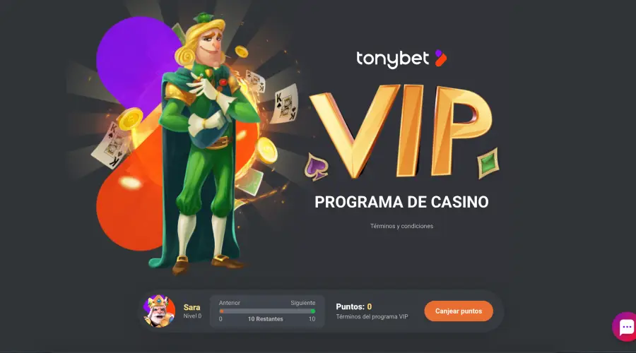 Al abrir una nueva cuenta en Tonybet, ya eres miembro del programa VIP.