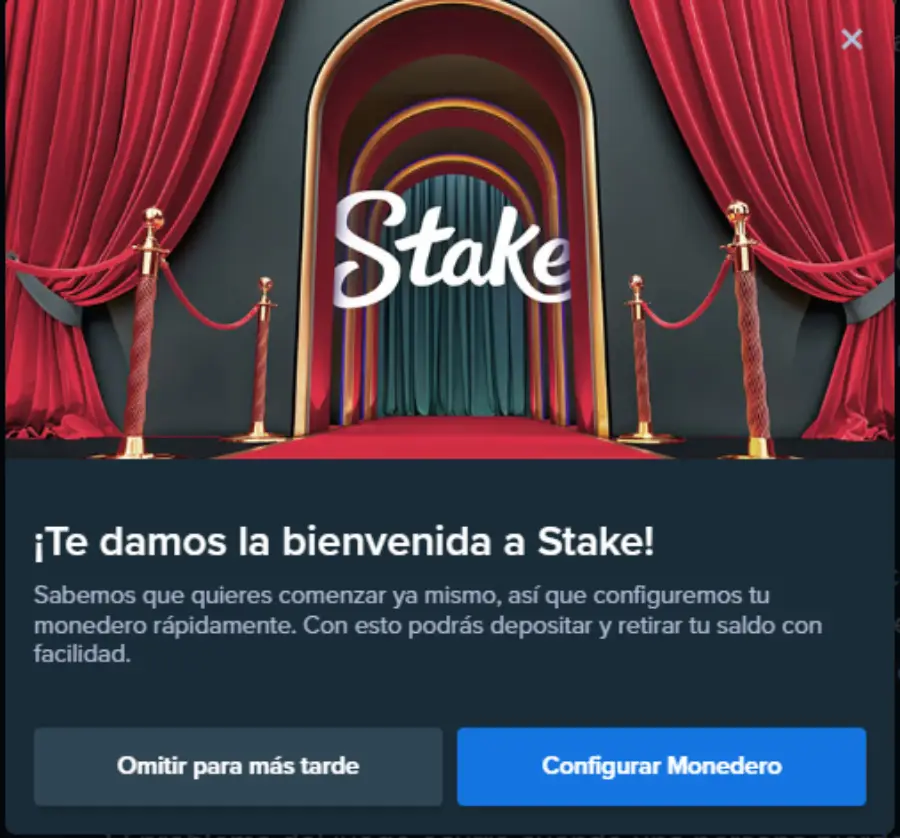 Antes de cualquier transacción en Stake, es necesario hacer la verificación de identidad.