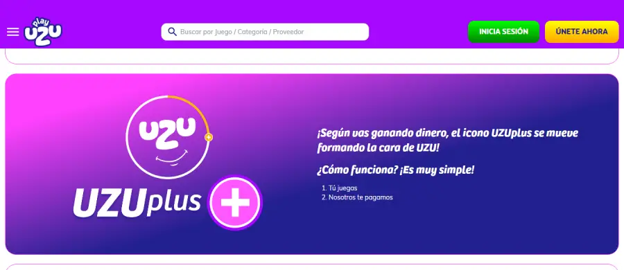 Con el sistema “UZUPlus” apuestas y recibes dinero de vuelta.