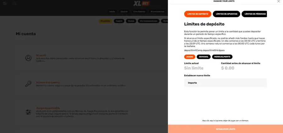 En XLBet encontrarás herramientas prácticas para mantener el control de tus hábitos de juego.