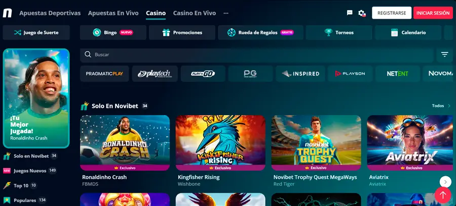 Novibet Casino utiliza tecnología de vanguardia para ofrecer una experiencia de juego segura, rápida y sin interrupciones.