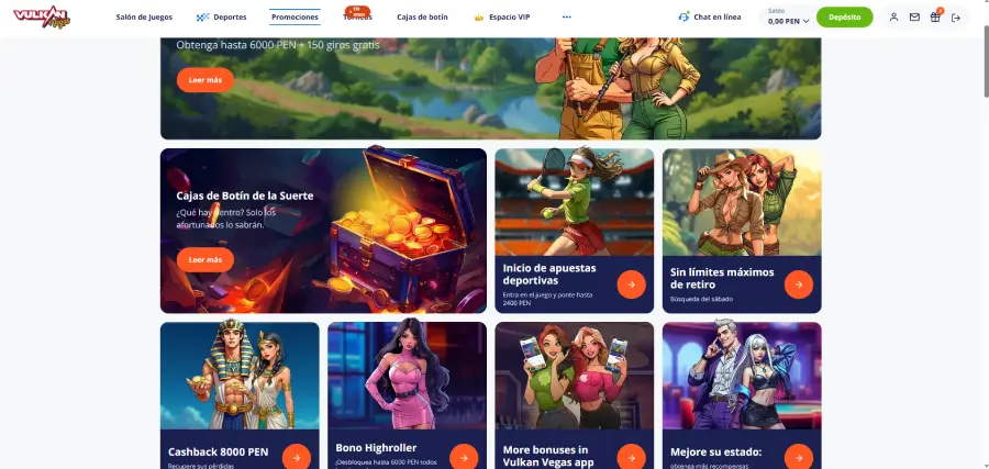 En Vulkan Vegas las promociones variadas se ajustan a tus juegos favoritos.