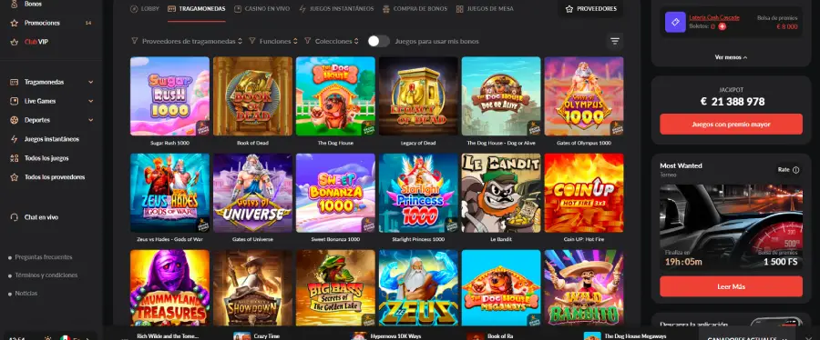 1GO Casino ofrece miles de juegos virtuales y en vivo.