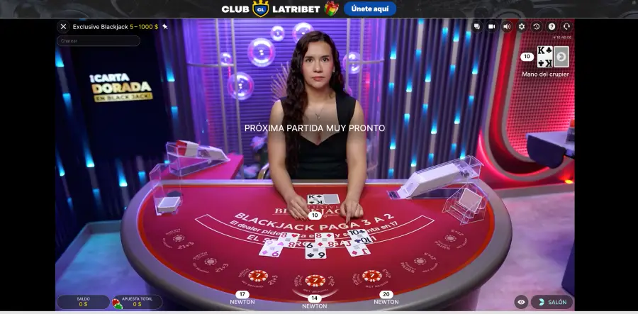 Casino en vivo en Latribet Casino. 