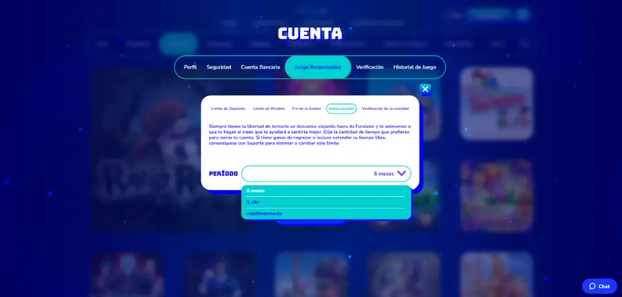 El casino ofrece una variedad de herramientas de Juego Responsable, accesibles desde el perfil del usuario.