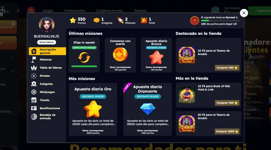 La cantidad de actividades especiales disponibles en Hell Spin es todo un atractivo para los jugadores.