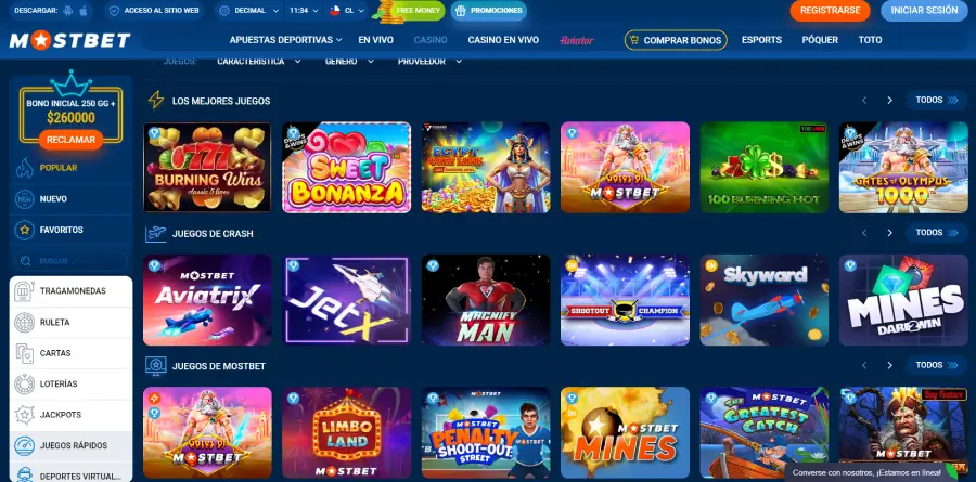 Puedes encontrar todo tipo de juegos virtuales en Mostbet.