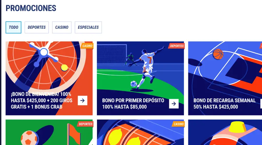 Las promociones de Tikitaka Casino son variadas.