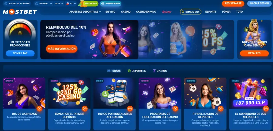 En Mostbet hay promociones para todos los gustos.