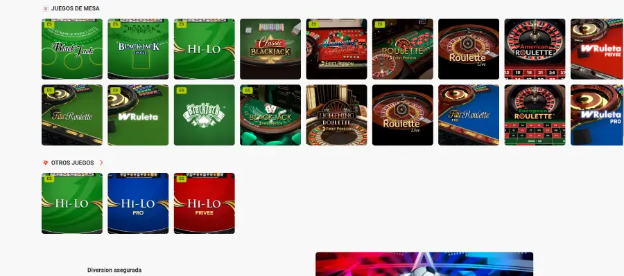 Zamba Casino no ofrece todos sus juegos virtuales en modalidad de prueba.