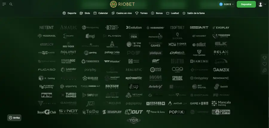 La biblioteca de juegos de Riobet cuenta con los mejores proveedores de software.