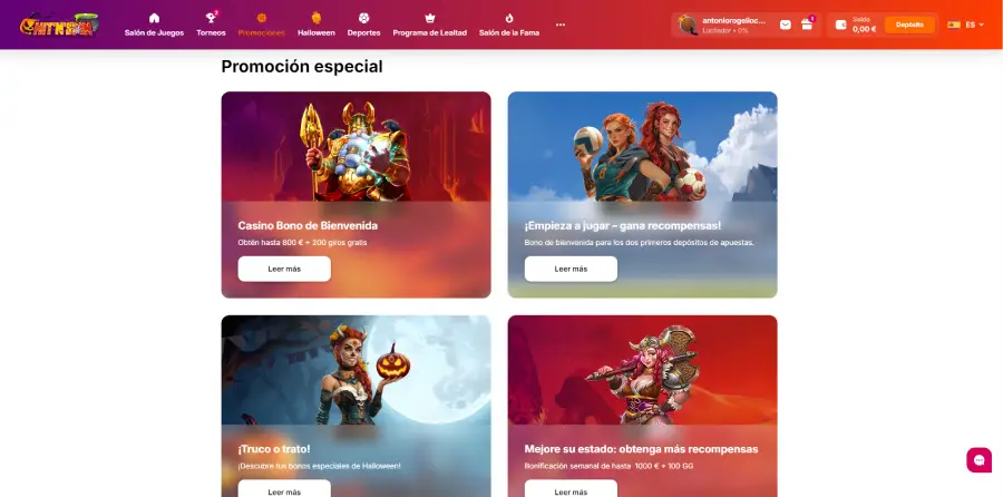 Hit N Spin Casino ofrece muy pocas promociones tradicionales, como bonos por depósito o giros gratis.