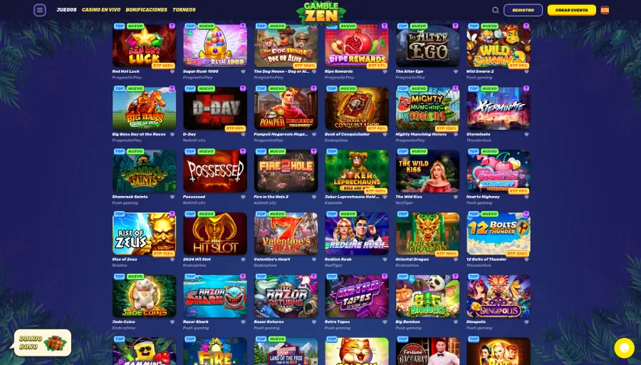 Gamblezen tiene juegos de alta calidad desarrollados por renombrados desarrolladores de software