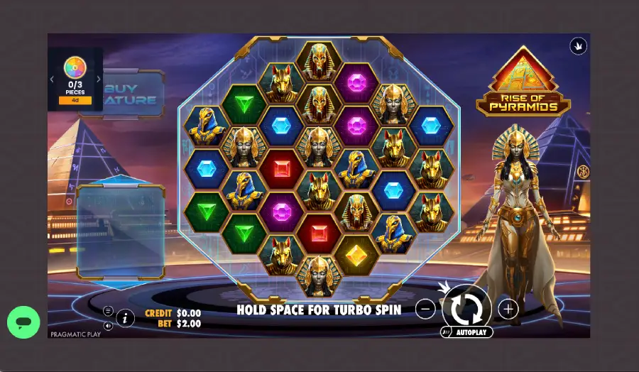 Ryse of Pyramids, tragamonedas innovadora con temática egipcia futurista de Pragmatic Play. 