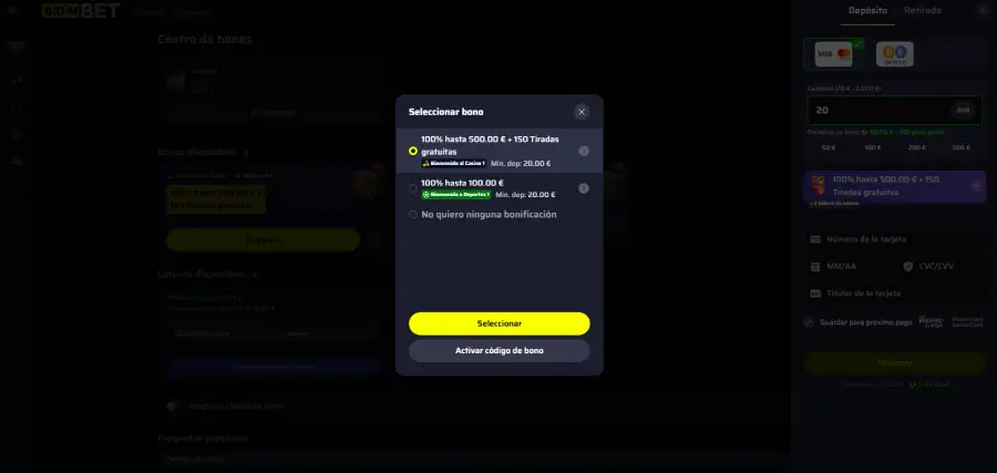 El bono de bienvenida de BDMbet tiene condiciones flexibles. 