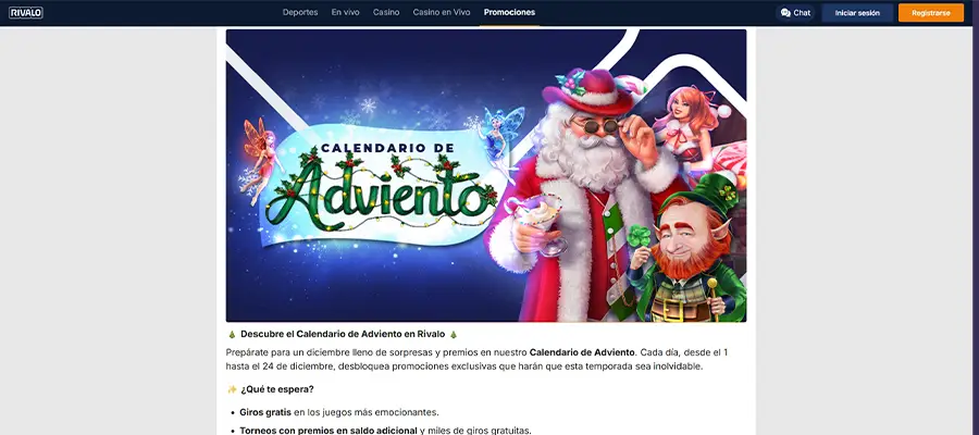 Calendario de Adviento en Rivalo.