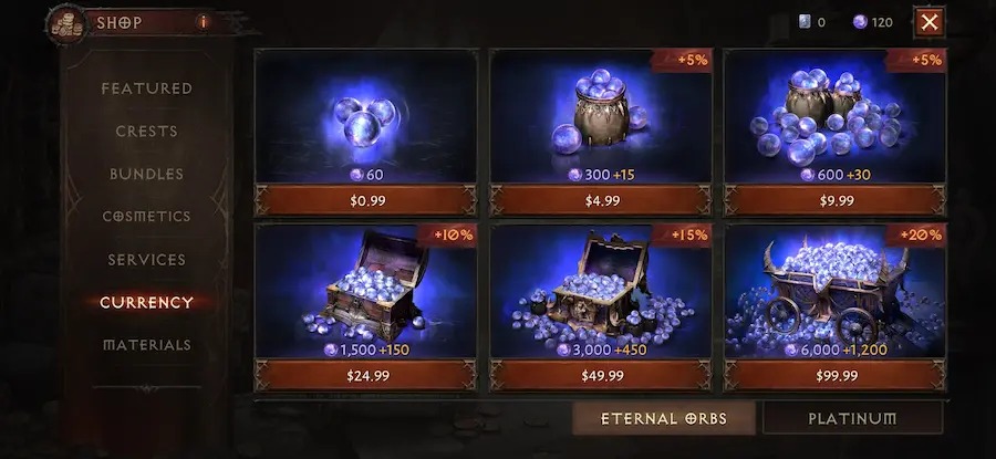 Diablo Immortal Loot Boxes