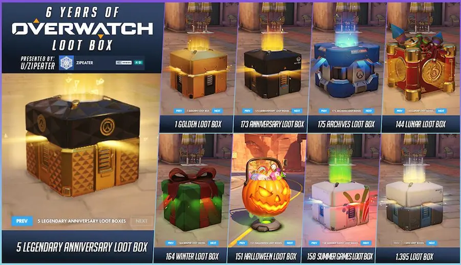 Overwatch Loot Boxes