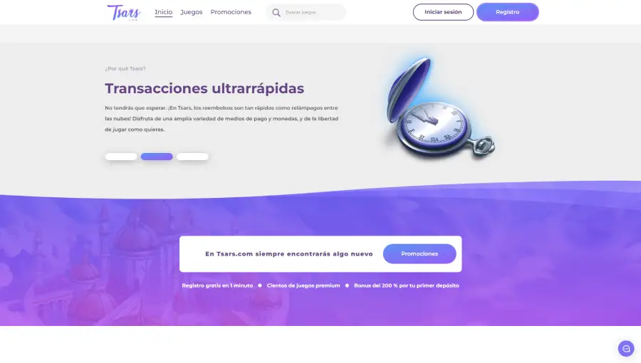 Tsars ofrece transacciones "ultrarrápidas" en sus diversos métodos de pago