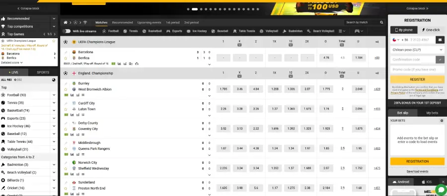 La casa de apuestas deportivas de Melbet es de lo mejor que ofrece este casino.
