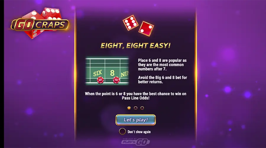 GO Craps: el nuevo juego de dados de Play'n GO.