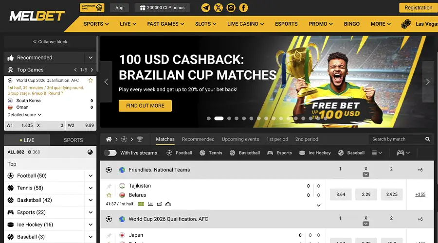 Melbet casino es ideal para jugadores de Chile porque acepta pesos chilenos y criptos.
