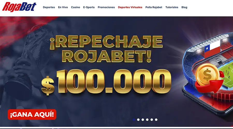 Rojabet es un casino exclusivo para jugadores de Chile.