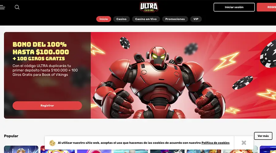 Ultra Casino es un sitio ideal para high rollers chilenos.