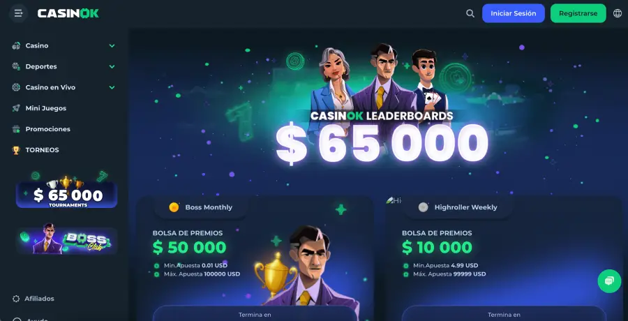 CasinOK ofrece buenos torneos.
