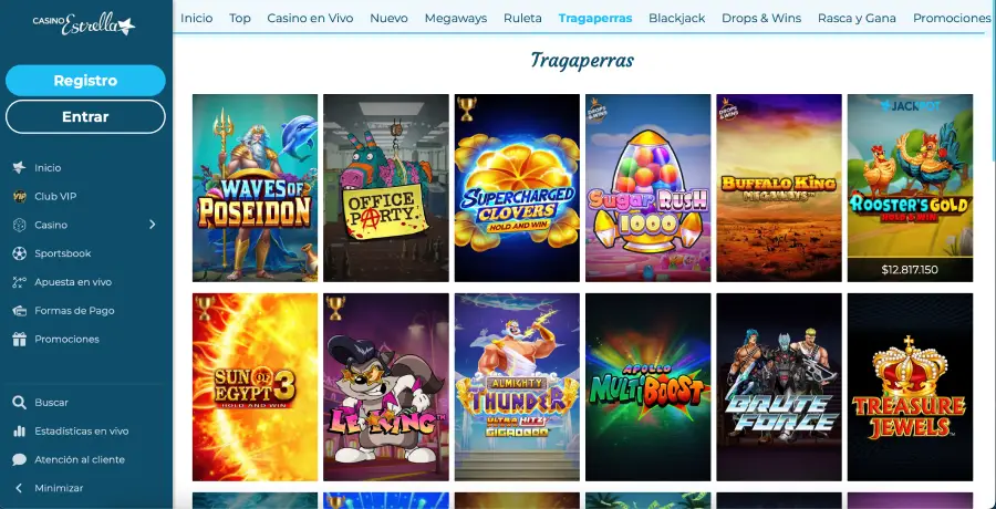 Casino Estrella es la mejor plataforma para jugar tragamonedas. 