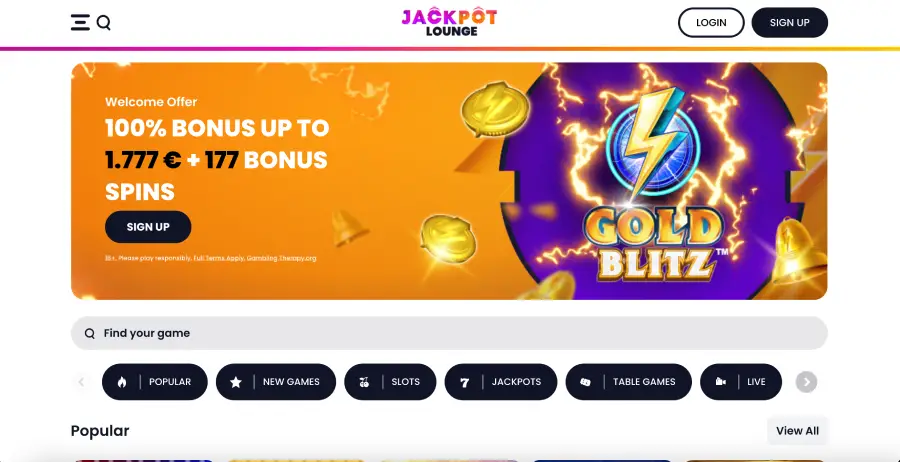 Jackpot Lounge es un nuevo casino lanzado en enero de 2025.