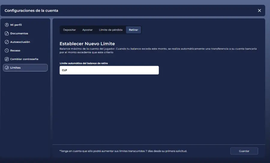 En Estelarbet Casino puedes mantener el control de tus hábitos de juego.