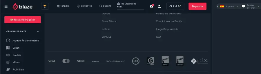 Neteller está presente en Blaze Casino.