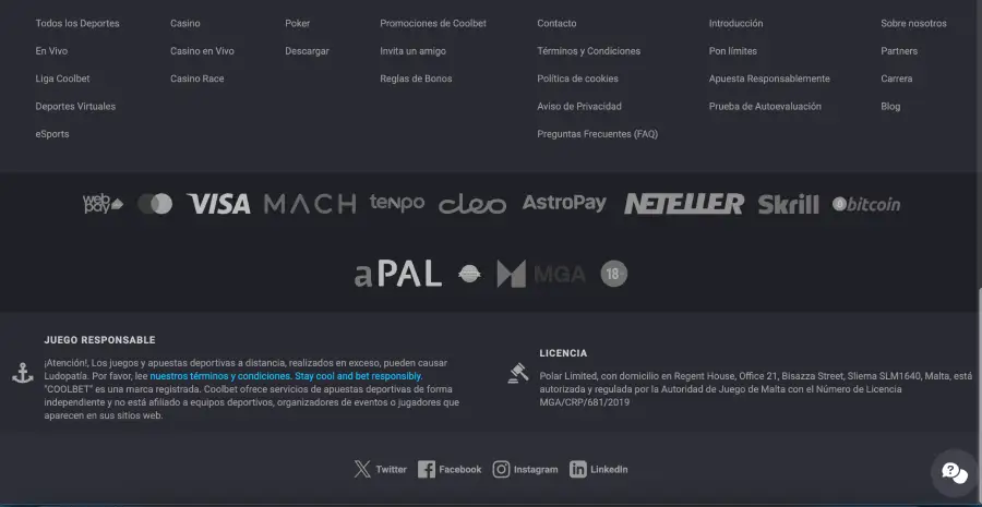 Puedes realizar transacciones con Skrill en Coolbet. 